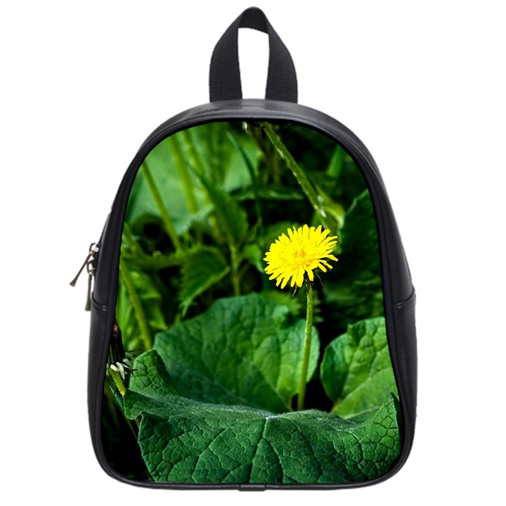 Yellow Dandelion Flowers In Spring School Bag (Small)