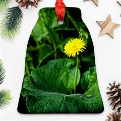 Yellow Dandelion Flowers In Spring Ornament (bell) by FunnyCow