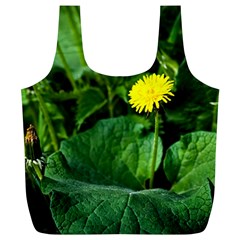 Yellow Dandelion Flowers In Spring Full Print Recycle Bags (l)  by FunnyCow