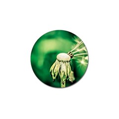 Dandelion Flower Green Chief Golf Ball Marker by FunnyCow