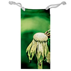 Dandelion Flower Green Chief Jewelry Bags by FunnyCow