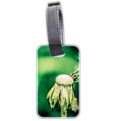 Dandelion Flower Green Chief Luggage Tags (two Sides) by FunnyCow