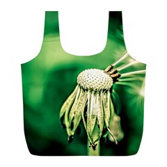 Dandelion Flower Green Chief Full Print Recycle Bags (l)  by FunnyCow