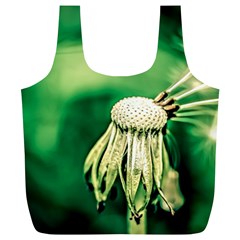 Dandelion Flower Green Chief Full Print Recycle Bags (l)  by FunnyCow