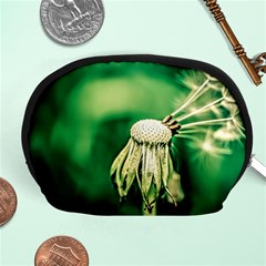 Dandelion Flower Green Chief Accessory Pouches (medium)  by FunnyCow