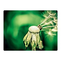 Dandelion Flower Green Chief Double Sided Flano Blanket (mini)  by FunnyCow