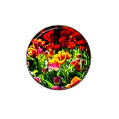 Colorful Tulips On A Sunny Day Hat Clip Ball Marker (4 Pack) by FunnyCow