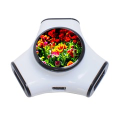 Colorful Tulips On A Sunny Day 3-port Usb Hub by FunnyCow