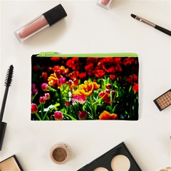 Colorful Tulips On A Sunny Day Cosmetic Bag (xs) by FunnyCow