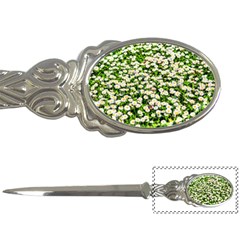 Green Field Of White Daisy Flowers Letter Opener by FunnyCow