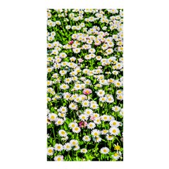 Green Field Of White Daisy Flowers Shower Curtain 36  X 72  (stall)  by FunnyCow