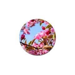 Crab Apple Blossoms Golf Ball Marker by FunnyCow