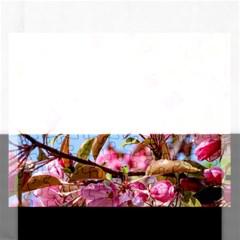 Crab Apple Blossoms Rectangular Jigsaw Puzzl by FunnyCow