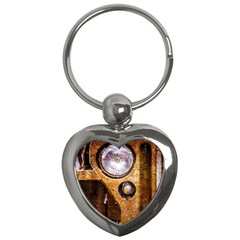 Vintage Off Roader Car Headlight Key Chains (heart)  by FunnyCow