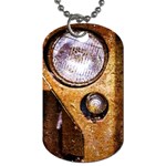 Vintage Off Roader Car Headlight Dog Tag (One Side) Front