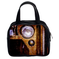 Vintage Off Roader Car Headlight Classic Handbags (2 Sides) by FunnyCow