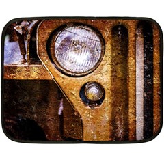 Vintage Off Roader Car Headlight Fleece Blanket (mini) by FunnyCow