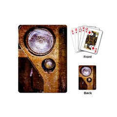 Vintage Off Roader Car Headlight Playing Cards (mini)  by FunnyCow