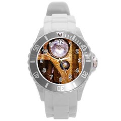 Vintage Off Roader Car Headlight Round Plastic Sport Watch (l) by FunnyCow