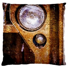 Vintage Off Roader Car Headlight Large Cushion Case (one Side) by FunnyCow