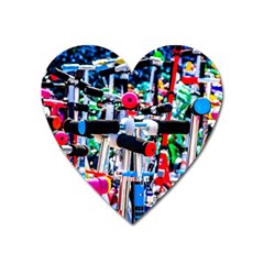 Time To Choose A Scooter Heart Magnet by FunnyCow