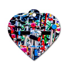 Time To Choose A Scooter Dog Tag Heart (one Side) by FunnyCow