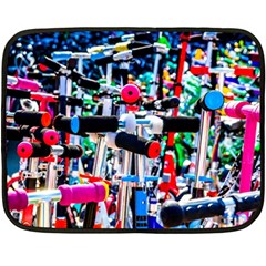 Time To Choose A Scooter Double Sided Fleece Blanket (mini)  by FunnyCow