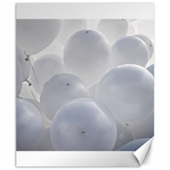 White Toy Balloons Canvas 8  X 10  by FunnyCow