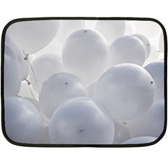 White Toy Balloons Fleece Blanket (mini) by FunnyCow