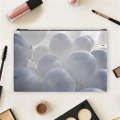 White Toy Balloons Cosmetic Bag (large) by FunnyCow