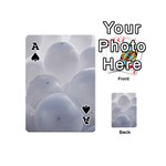 White Toy Balloons Playing Cards 54 (Mini)  Front - SpadeA