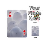 White Toy Balloons Playing Cards 54 (Mini)  Front - Heart2