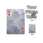 White Toy Balloons Playing Cards 54 (Mini)  Front - Diamond8