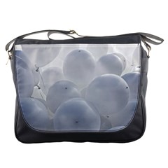 White Toy Balloons Messenger Bags by FunnyCow