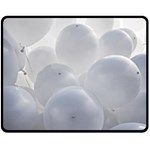 White Toy Balloons Double Sided Fleece Blanket (Medium)  58.8 x47.4  Blanket Front