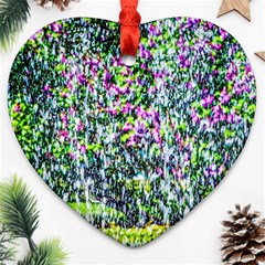 Lilacs Of The First Water Ornament (heart) by FunnyCow