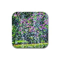 Lilacs Of The First Water Rubber Square Coaster (4 Pack)  by FunnyCow