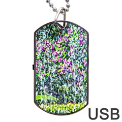 Lilacs Of The First Water Dog Tag Usb Flash (two Sides) by FunnyCow