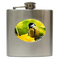 Tomtit Bird Dressed To The Season Hip Flask (6 Oz) by FunnyCow