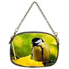 Tomtit Bird Dressed To The Season Chain Purses (one Side)  by FunnyCow