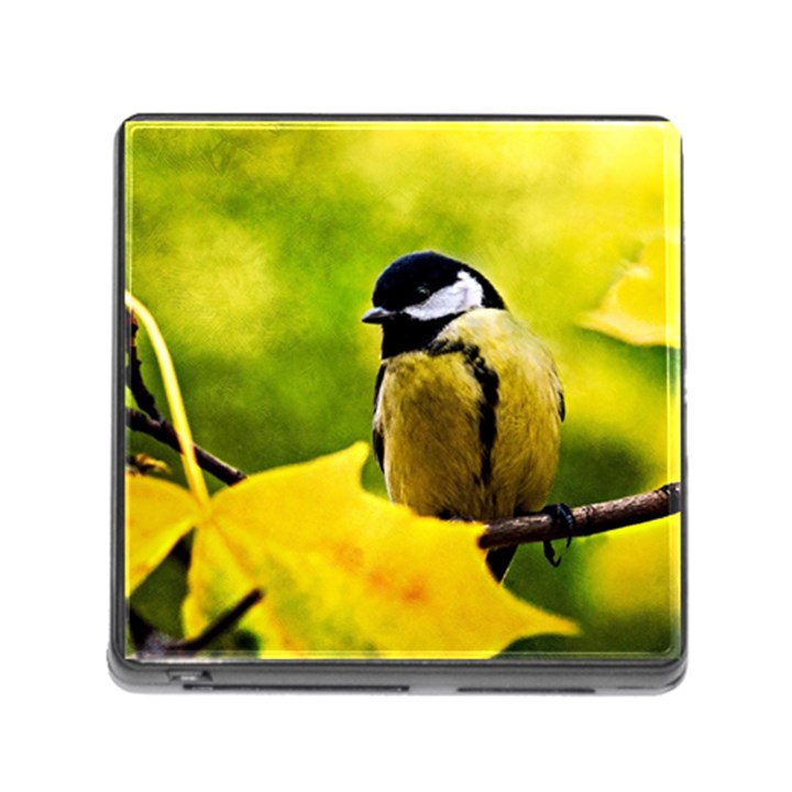 Tomtit Bird Dressed To The Season Memory Card Reader (Square 5 Slot)