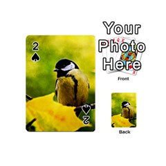 Tomtit Bird Dressed To The Season Playing Cards 54 (mini)  by FunnyCow