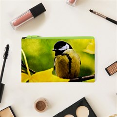 Tomtit Bird Dressed To The Season Cosmetic Bag (xs) by FunnyCow