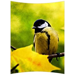 Tomtit Bird Dressed To The Season Back Support Cushion by FunnyCow