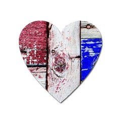 Abstract Art Of Grunge Wood Heart Magnet by FunnyCow