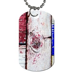 Abstract Art Of Grunge Wood Dog Tag (two Sides) by FunnyCow