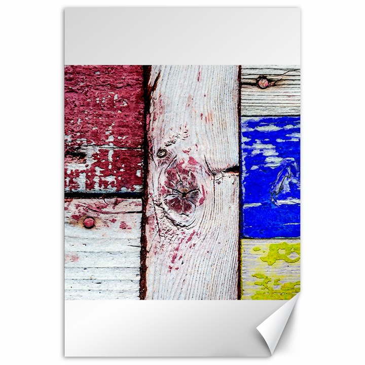 Abstract Art Of Grunge Wood Canvas 20  x 30  