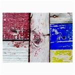 Abstract Art Of Grunge Wood Large Glasses Cloth (2-Side) Back