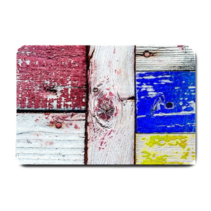 Abstract Art Of Grunge Wood Small Doormat 