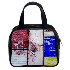 Abstract Art Of Grunge Wood Classic Handbags (2 Sides) by FunnyCow